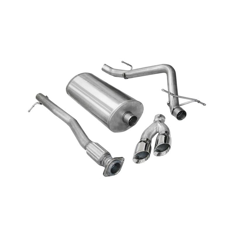 Corsa 2011-2013 Chevrolet Silverado Crew Cab/Short Bed 1500 6.2L V8 Polished Sport Cat-Back Exhaust-SR1 Performance