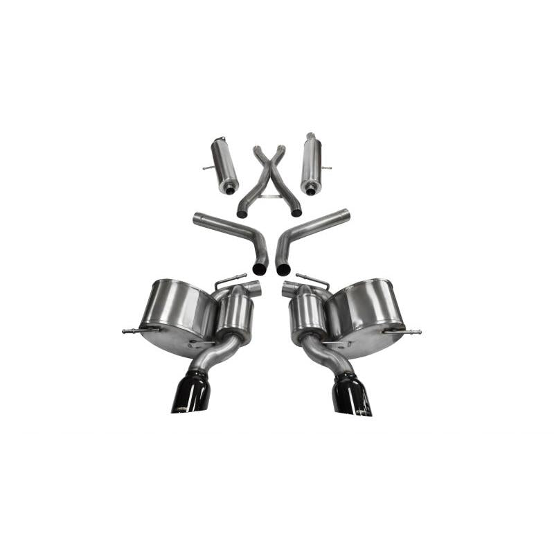 Corsa 2012-2013 Jeep Grand Cherokee 6.4L V8 Black Sport Cat-Back Exhaust-SR1 Performance