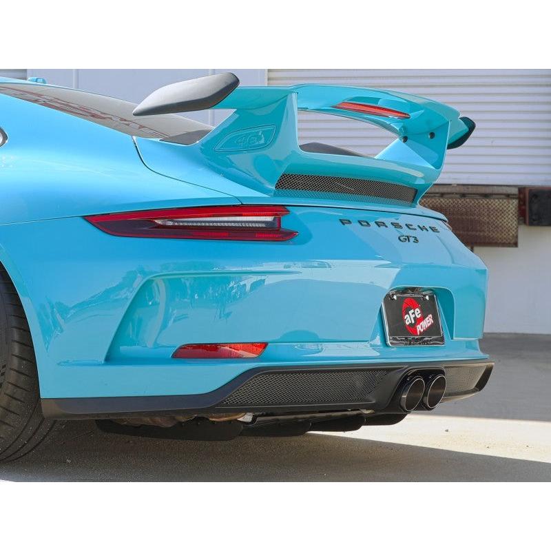 aFe 14-16 Porsche 911 GT3 991.1 H6 3.8L MACH Force-Xp 304 SS Cat-Back Exhaust System w/ Carbon Tips-SR1 Performance