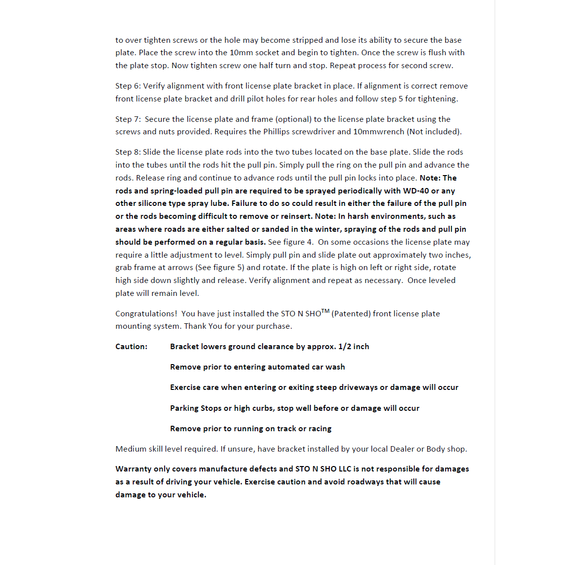 15-18 Ford Focus ST License Plate Frame Bracket-SR1 Performance