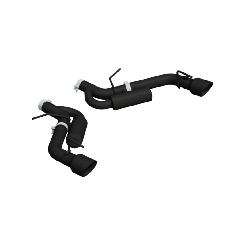 MBRP 16-19 Chevrolet Camaro SS Dual Rear Exit Axle Back w/ 4.5in OD Tips - BLK (Non NPP Models)-SR1 Performance