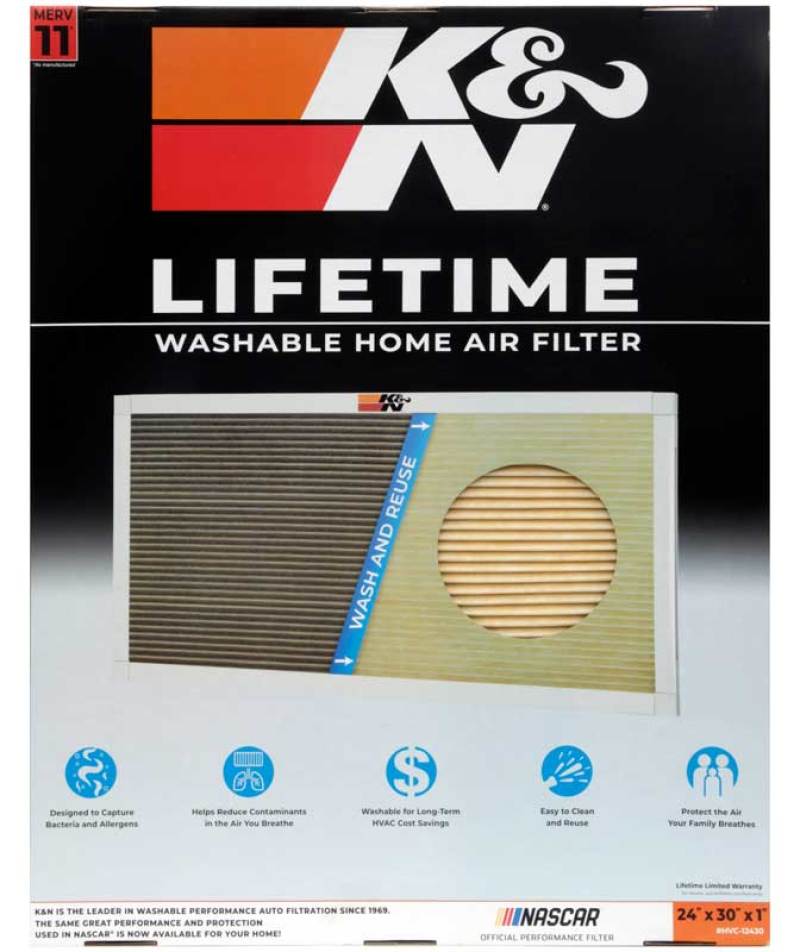 K&N HVAC Filter - 24 x 30 x 1-SR1 Performance
