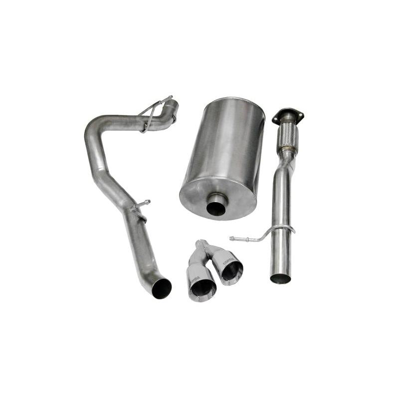 Corsa 2009-2013 Chevrolet Suburban 1500 5.3L V8 Polished Sport Cat-Back Exhaust-SR1 Performance