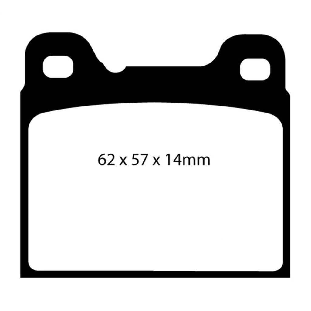 EBC Redstuff Ceramic Rear Brake Pads for Volvo 940 and 960 – Low Dust, High Performance