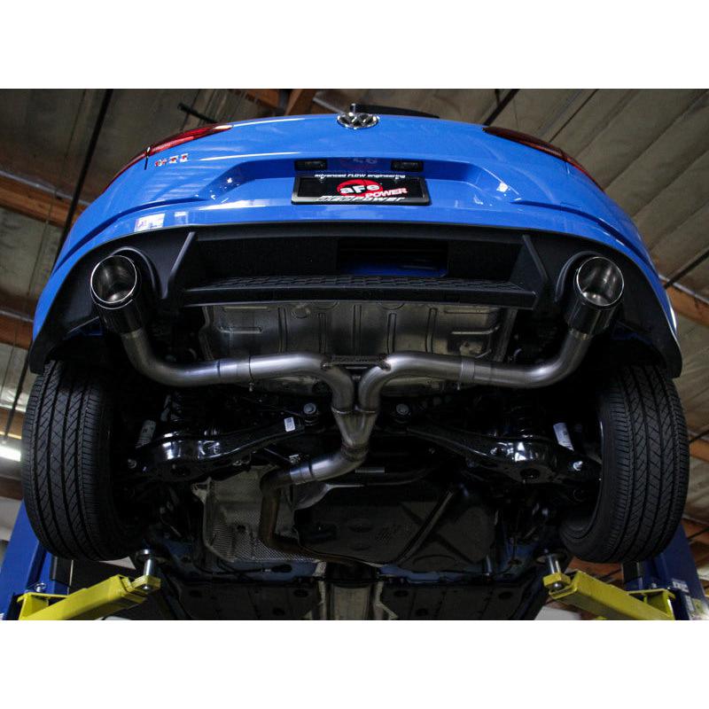aFe 18-20 VW GTI (MK7.5) 2.0L MACH Force-Xp 3in to 2.5in 304 SS Axle-Back Exhaust System-Black Tips-SR1 Performance