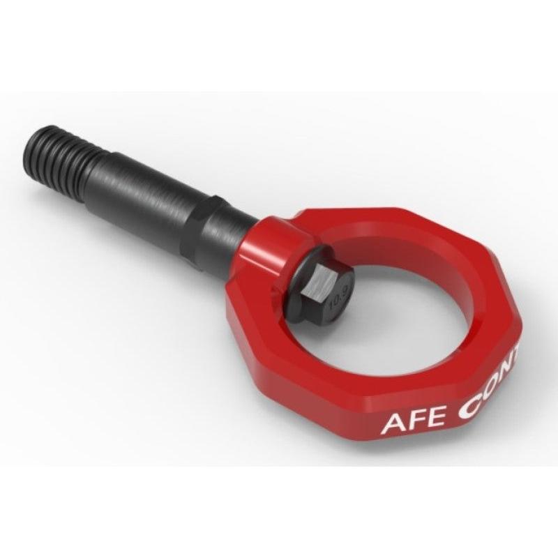 aFe Control Rear Tow Hook Red 20-21 Toyota GR Supra (A90)-SR1 Performance