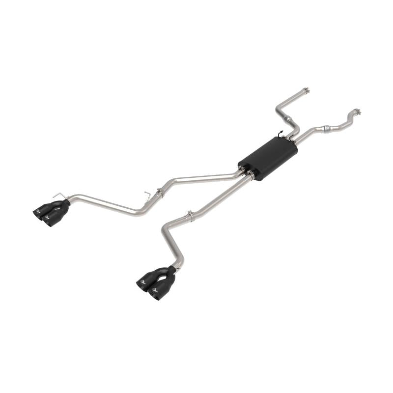 aFe MACH Force-Xp 2.5in. 304 SS C/B Exhaust 20-21 Ford Explorer V6-3.0L - Black Tip-SR1 Performance