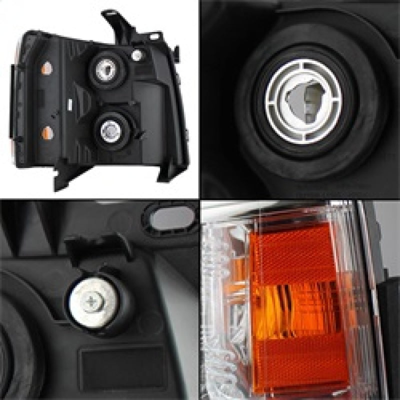 Xtune Chevy Silverado 07-13 Crystal Headlights Chrome HD-JH-CS07-AM-C-SR1 Performance