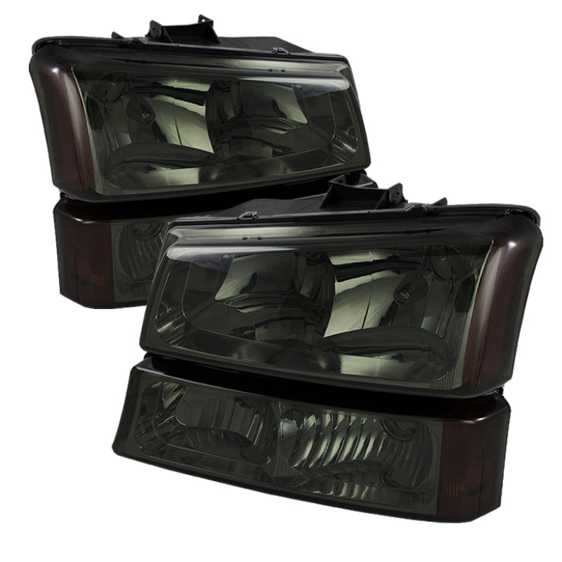 Xtune Chevy Silverado 2500HD 03-06 Crystal Headlights w/ Amber Lights Smoke HD-JH-CSIL03-AM-SM-SET-SR1 Performance