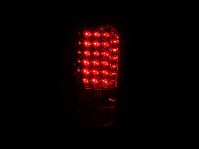 ANZO 1994-2001 Dodge Ram LED Taillights Red/Clear-SR1 Performance
