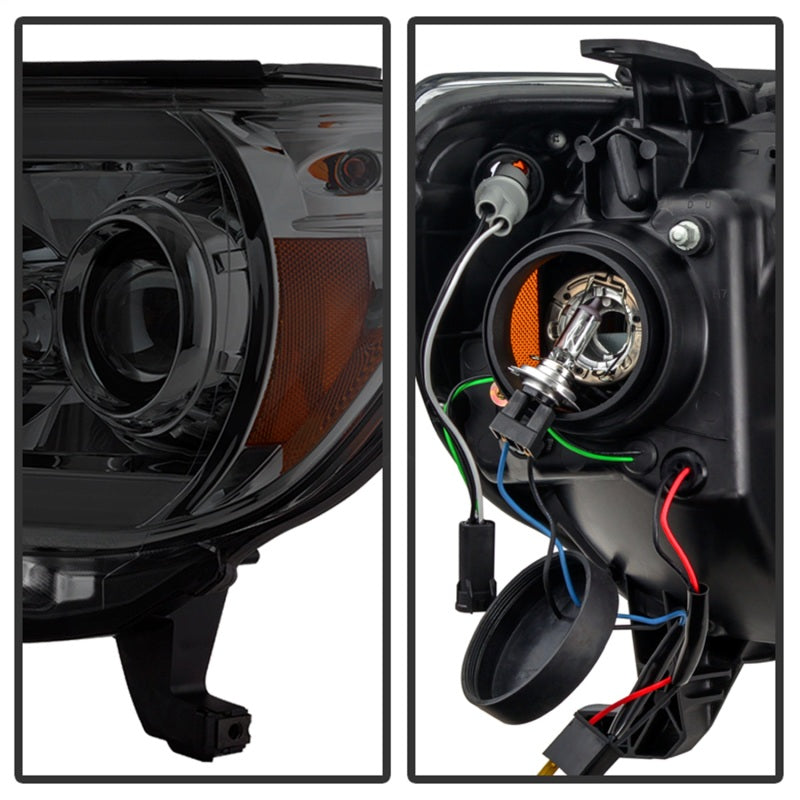 Spyder Toyota Tacoma 12-16 Projector Headlights Light Bar DRL Smoke PRO-YD-TT12-LBDRL-SM-SR1 Performance
