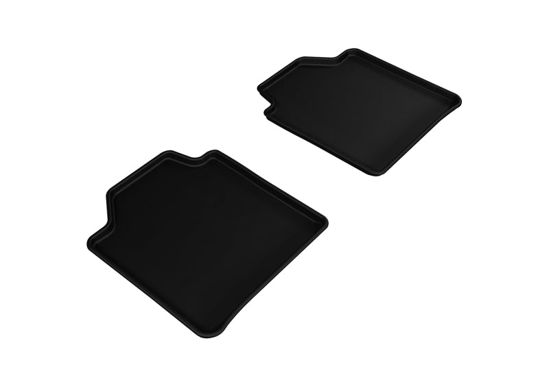 3D MAXpider 2013-2019 BMW 3 Series Gran Turismo F34 Kagu 2nd Row Floormats - Black-SR1 Performance
