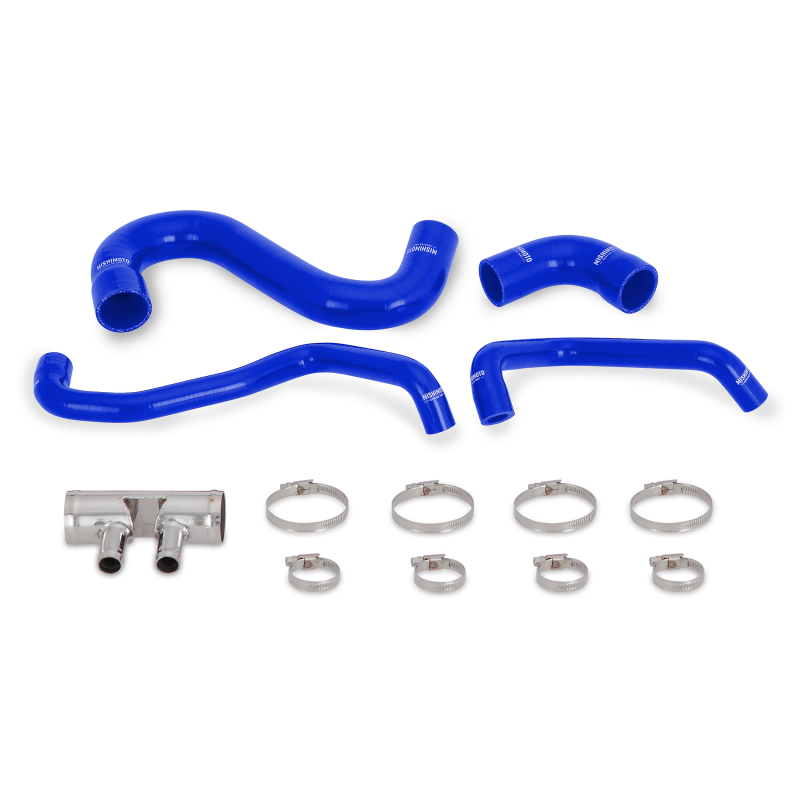 Mishimoto 2015+ Ford Mustang GT Silicone Lower Radiator Hose - Blue-SR1 Performance
