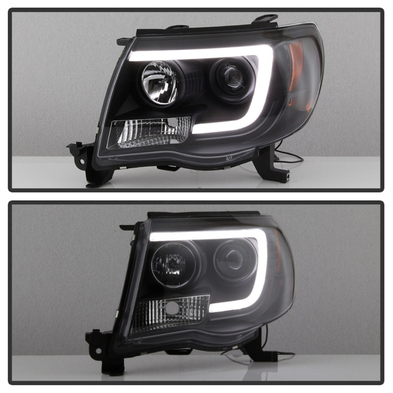 Spyder Toyota Tacoma 05-11 Projector Headlights - Light Bar DRL - Black PRO-YD-TT05V2-LB-BK-SR1 Performance