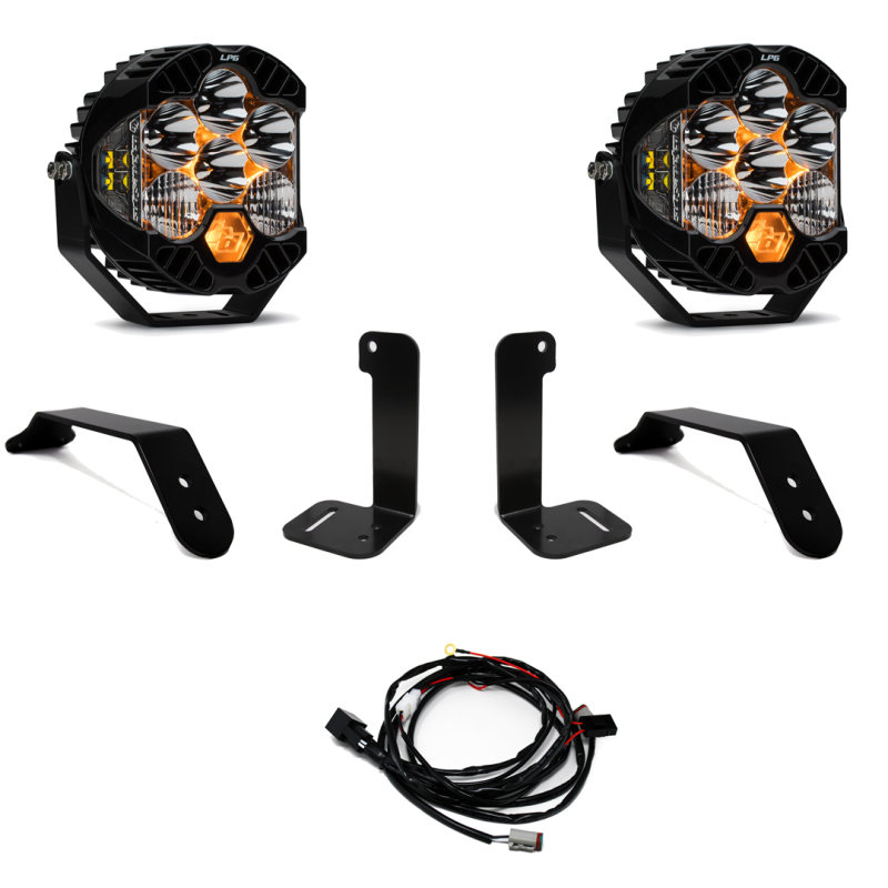 Baja Designs 2018+ Jeep JL/JT Dual LP6 Auxiliary Light Kit-SR1 Performance