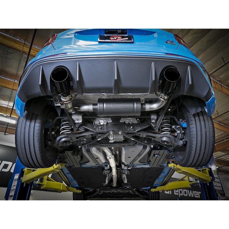 aFe Takeda 3in 304 SS Cat-Back Exhaust System w/ Black Tips 16-18 Ford Focus RS I4-2.3L (t)-SR1 Performance