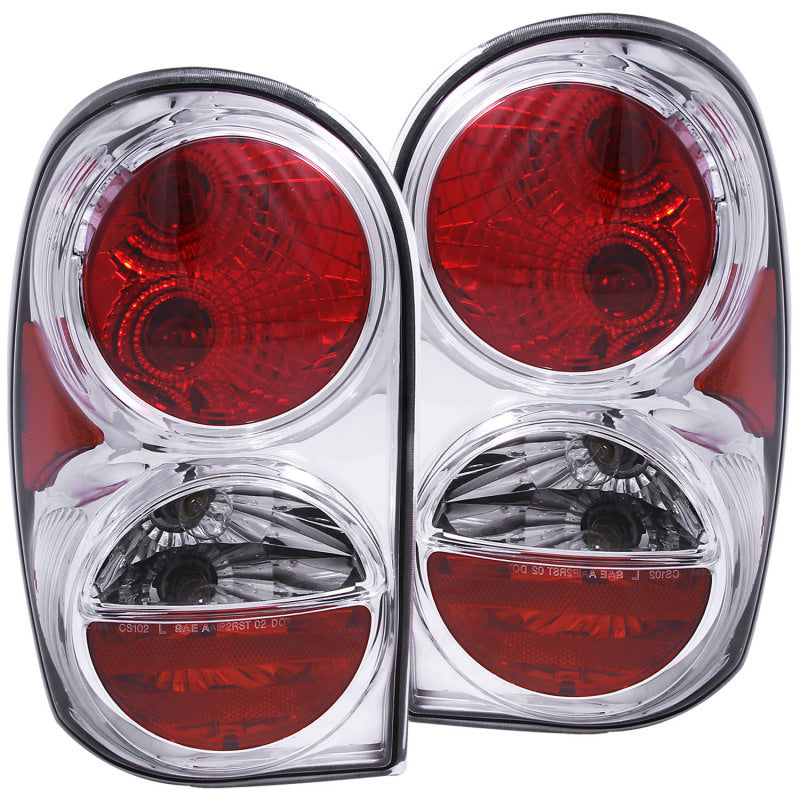 ANZO 2002-2007 Jeep Liberty Taillights Chrome-SR1 Performance