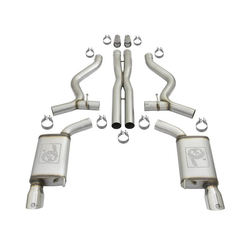 aFe 20-22 Audi RS6 Avant V8 4L(tt) MACH Force-Xp 3in to 2.5in 304 SS Cat-Back Exhaust w/Polished Tip-SR1 Performance