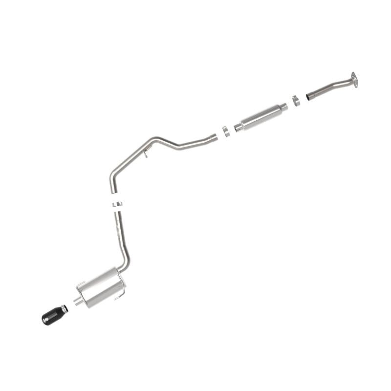 aFe POWER Takeda 12-16 Subaru Impreza 2.0L 2.5in 304SS CB Exhaust w/ Black Tips-SR1 Performance