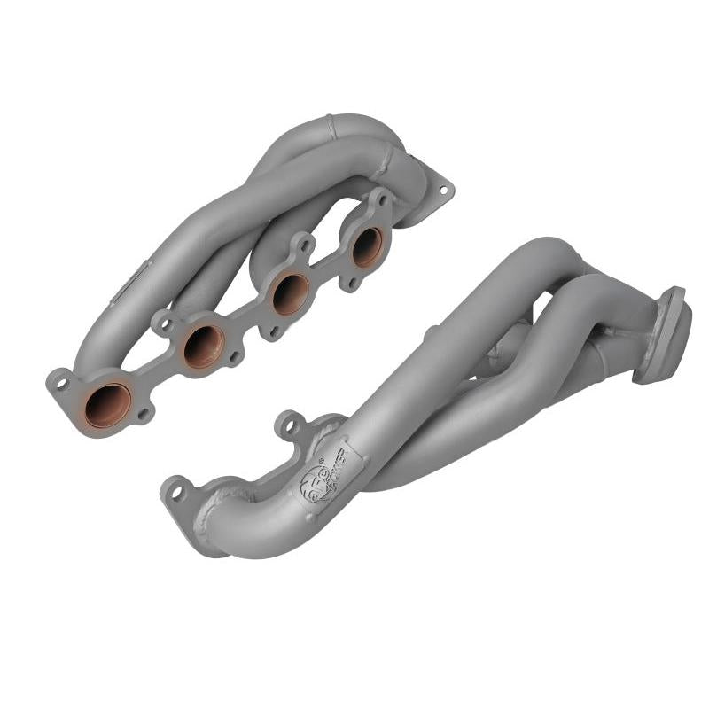 aFe Ford F-150 15-22 V8-5.0L Twisted Steel 1-5/8in to 2-1/2in 304 Stainless Headers w/ Titanium Coat-SR1 Performance