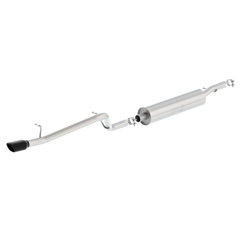 Borla 12-16 Jeep Wrangler V6 4WD Dirt Sport Cat-Back 2.5in Single Square Rolled Angle Cut Rear-SR1 Performance