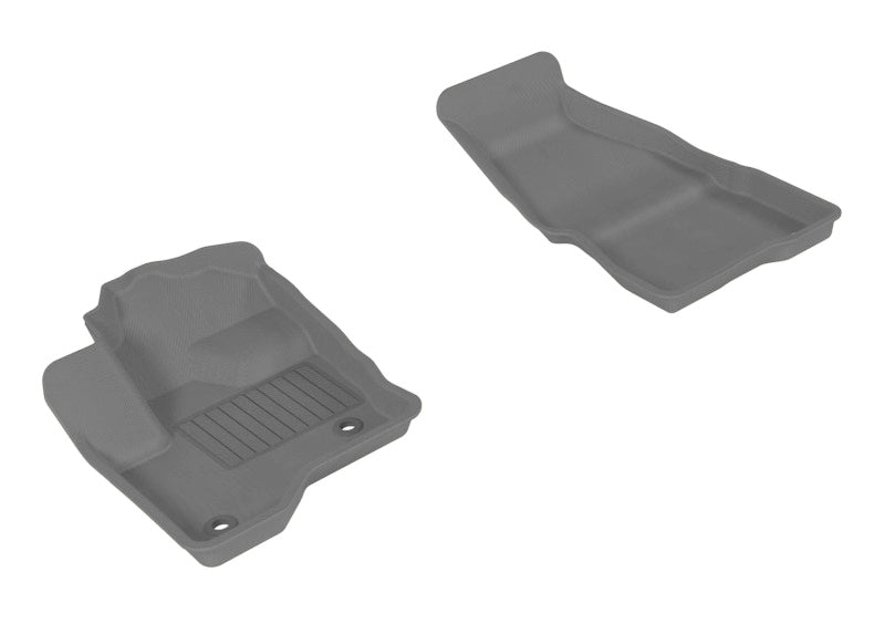 3D MAXpider 2009-2019 Ford Flex Kagu 1st Row Floormat - Gray-SR1 Performance