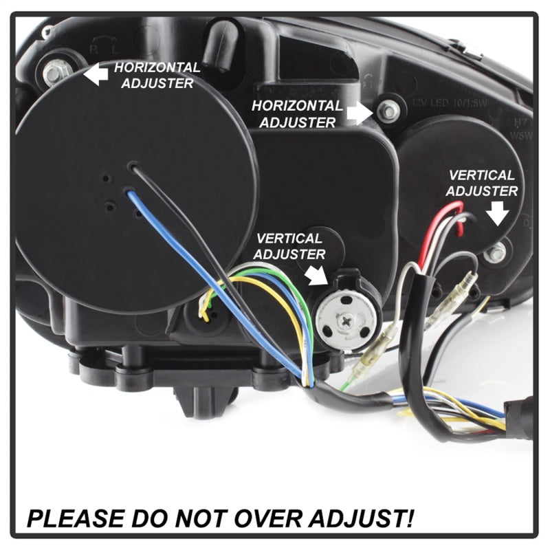 Spyder Volkswagen GTI 06-09/Jetta 06-09 Xenon/HID Model Only - DRL Black PRO-YD-VG06-HID-DRL-BK-SR1 Performance