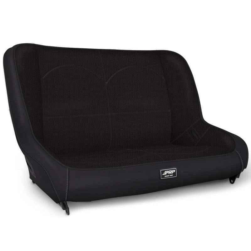 PRP Jeep CJ7/YJ Low Back Rear Bench - Black-SR1 Performance