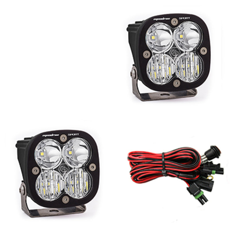 Baja Designs Squadron Sport Driving/Combo Pair LED Light Pods - Clear-SR1 Performance