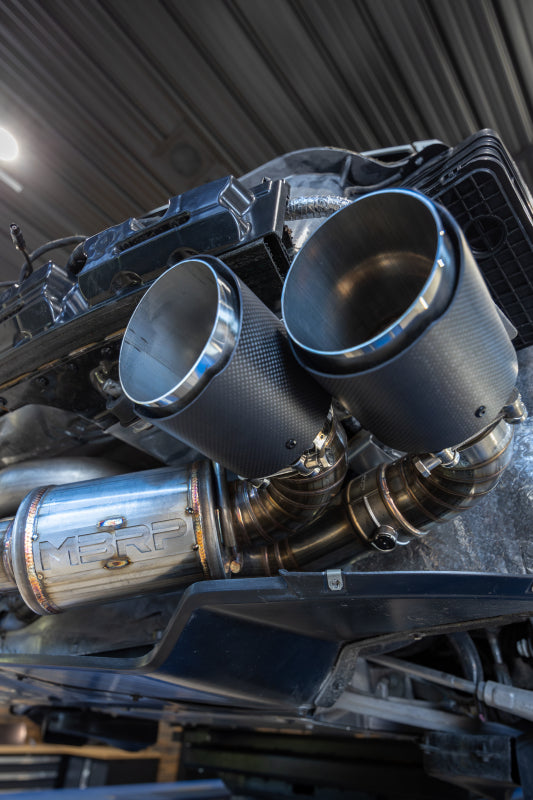 MBRP 20-24 Chevrolet Corvette C8 3in Active Cat Back Quad Split Rear Exit Exhaust w/ AFM Sims-SR1 Performance
