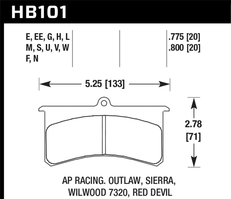Hawk HPS Street Brake Pads-SR1 Performance