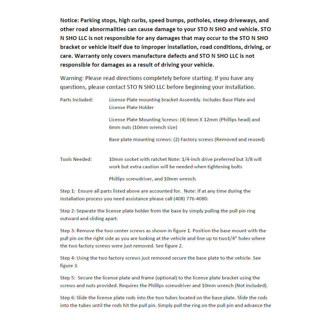 18-20 Dodge Durango License Plate Frame Bracket-SR1 Performance