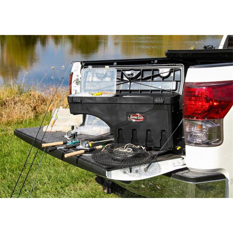 UnderCover 99-14 Ford F-150 Passengers Side Swing Case - Black Smooth