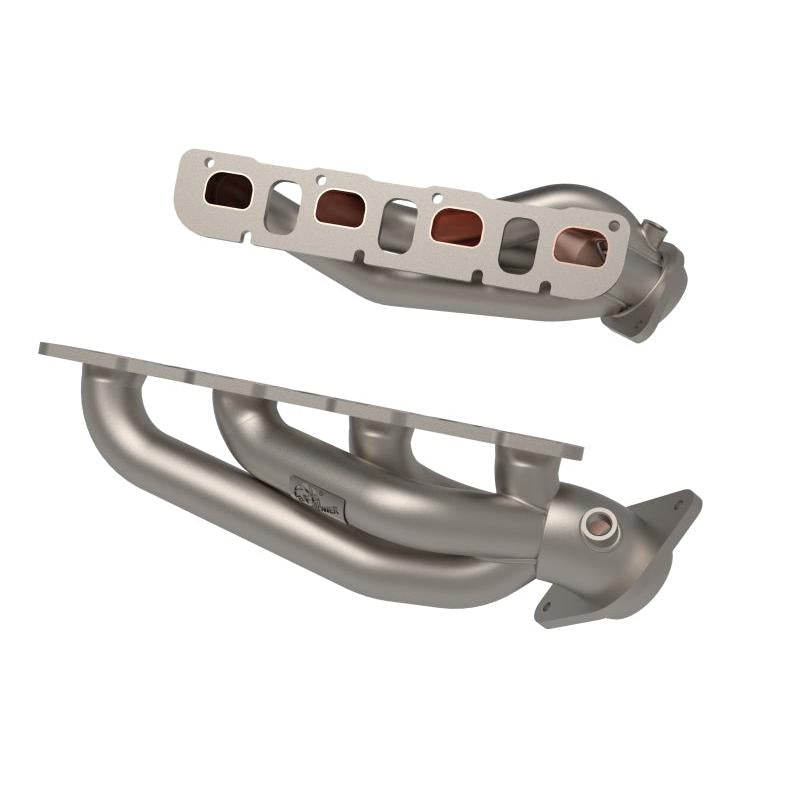 aFe Twisted Steel 2021+ Jeep Wrangler 392 JL 6.4L V8 Headers - Titanium Cerakote-SR1 Performance