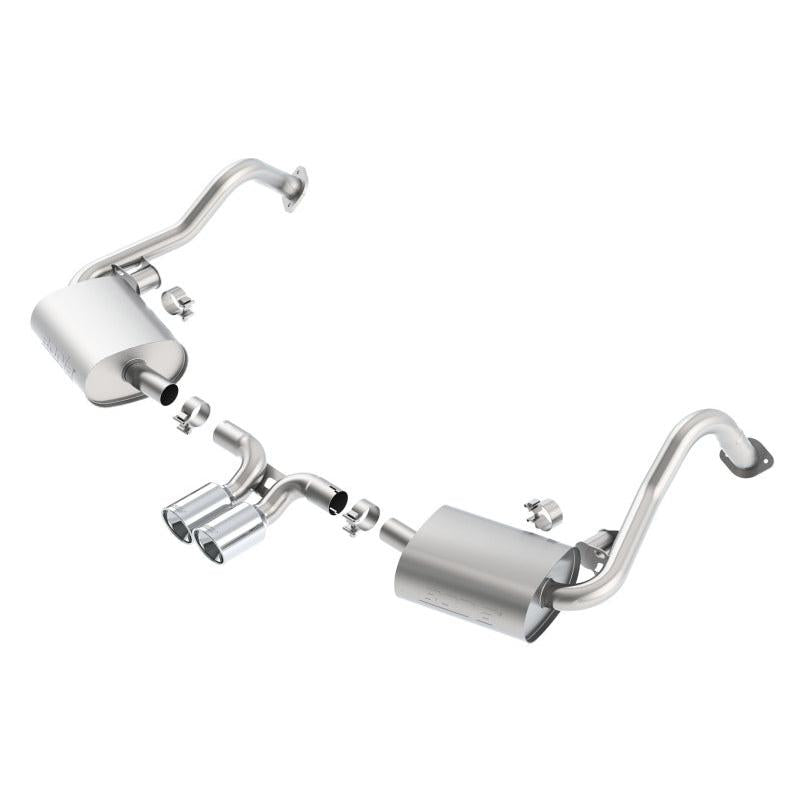 Borla 14-15 Porsche Cayman/Boxster (981) RWD 2Dr Dual Center Rear Exit Catback 4in Tip Exhaust Sys-SR1 Performance