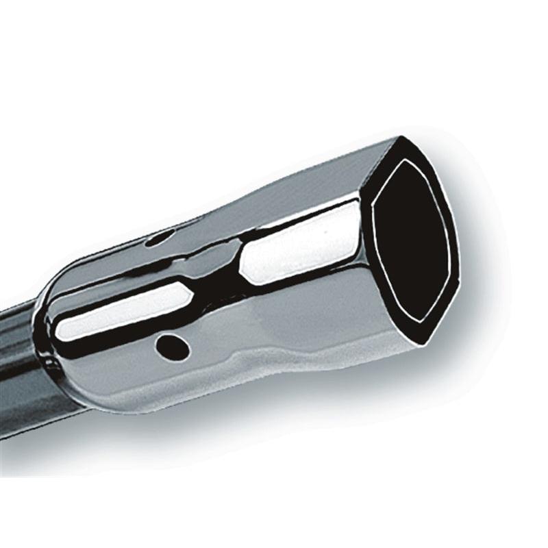Borla 2.25in Inlet 3.38in x 3.0in Square Angle Cut Phantom x 6.5in Long Universal Exhaust Tips-SR1 Performance