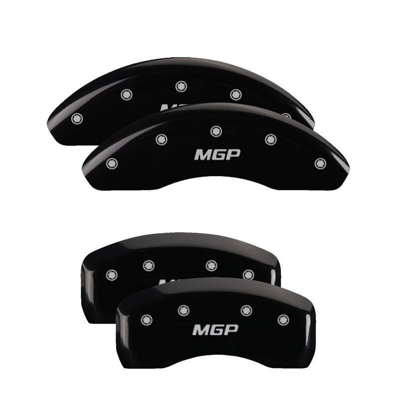MGP 4 Caliper Covers Engraved Front & Rear MGP Black Finish Silver Characters 21 Ford Bronco Sport-SR1 Performance