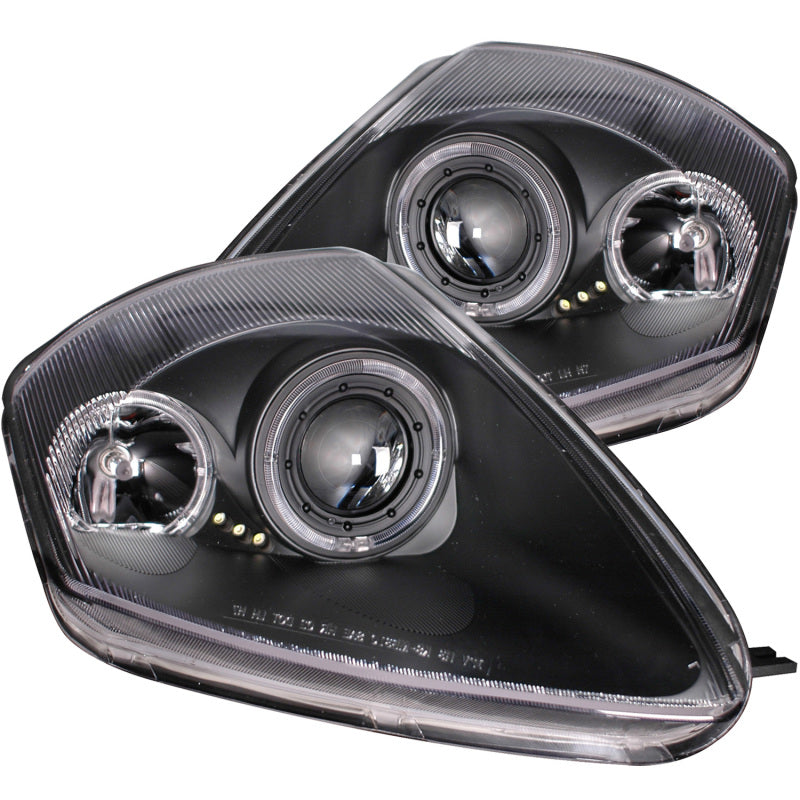 ANZO 2000-2005 Mitsubishi Eclipse Projector Headlights w/ Halo Black-SR1 Performance
