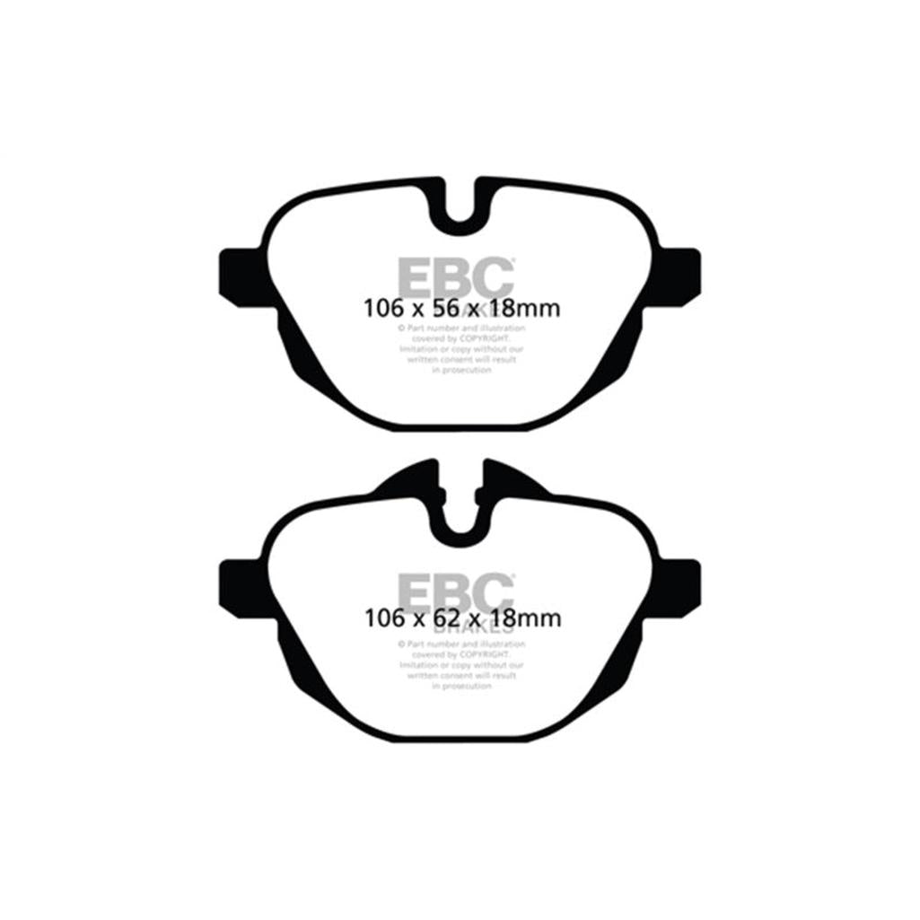 EBC Bluestuff NDX Rear Brake Pads for BMW i8 and X4 – High Friction Sport and Track Performance