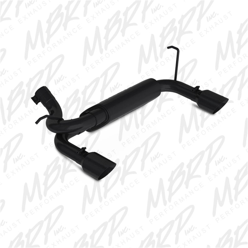 MBRP 07-14 Jeep Wrangler/Rubicon 3.6L/3.8L V6 Axle-Back Dual Rear Exit Black Performance Exhuast Sys-SR1 Performance