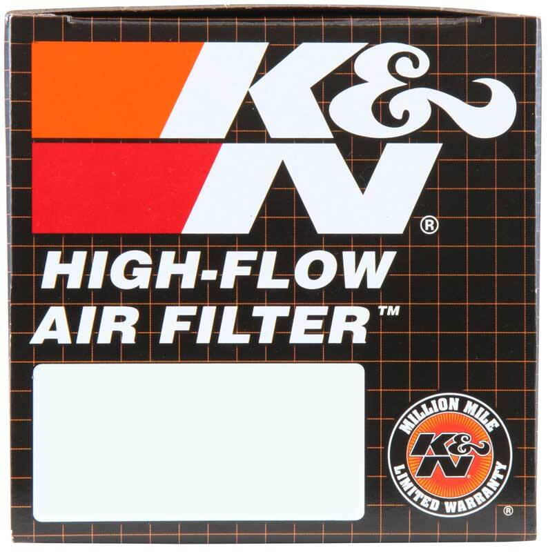 K&N Universal Clamp-On Air Filter - 2 1/4in 10 DEG FLG 3 1/2in OD 6in H-SR1 Performance