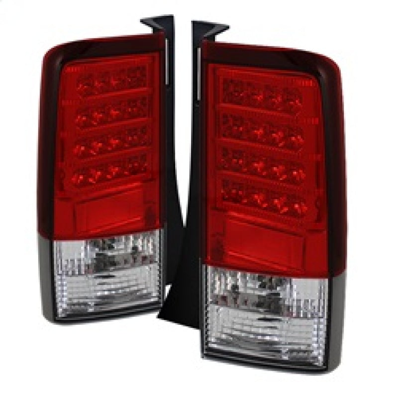 Spyder Scion XB 03-07 Version 2 LED Tail Lights Red Clear ALT-YD-TSXB03-LED-V2-RC-SR1 Performance