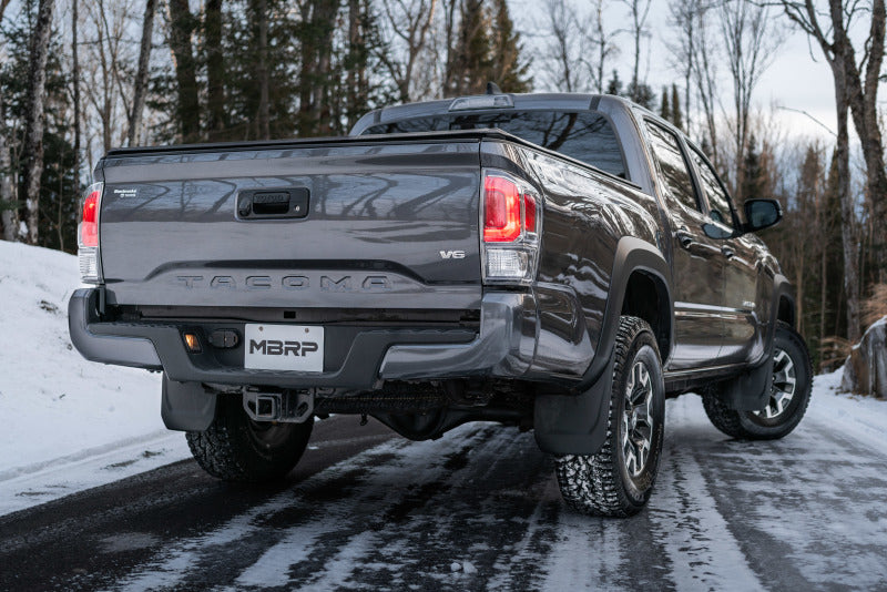MBRP 2016 Toyota Tacoma 3.5L Cat Back Turn Down Style T409 Exhaust System-SR1 Performance
