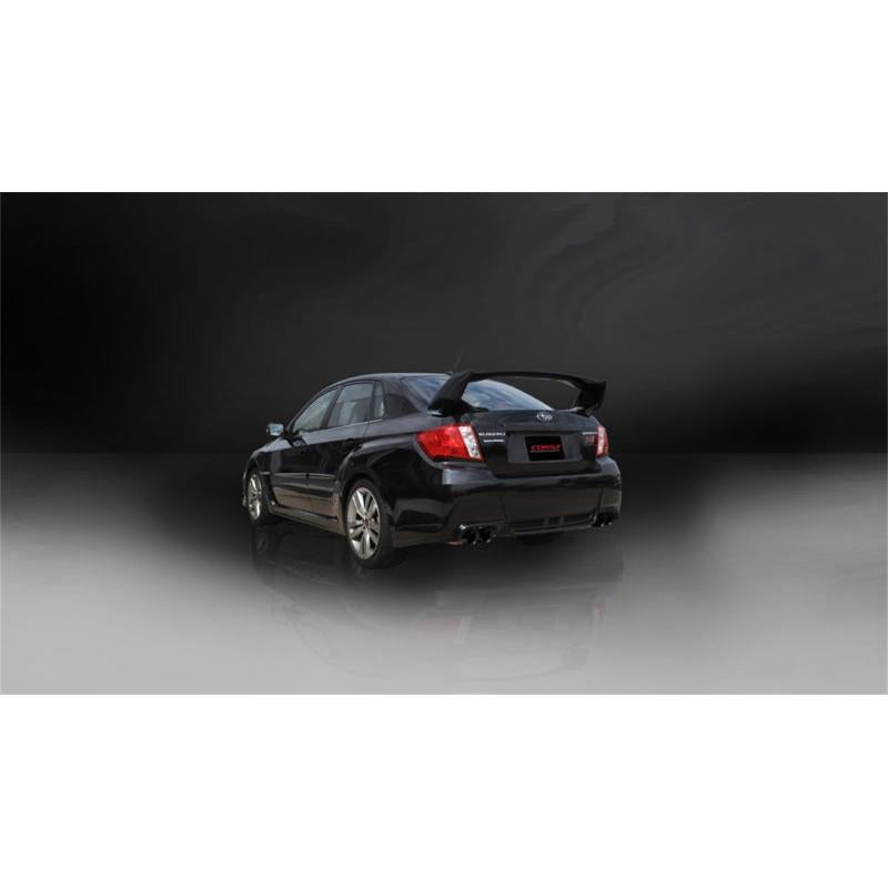Corsa 2011-2014 Subaru Impreza Sedan STI 2.5L Turbo Manual Black Sport Cat-Back Exhaust-SR1 Performance