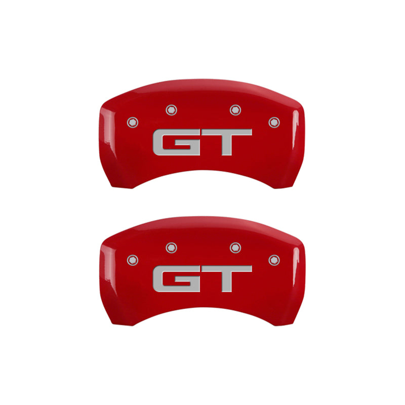 MGP 4 Caliper Covers Engraved Front 2015/Mustang Engraved Rear 2015/GT Yellow finish black-SR1 Performance