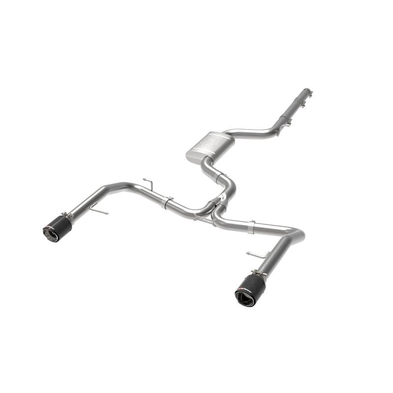 afe 19-21 VW Jetta GLI (MKVII) L4-2.0L (t) MACH Force-Xp 304 SS Cat-Back Exhaust System Carbon Tips-SR1 Performance