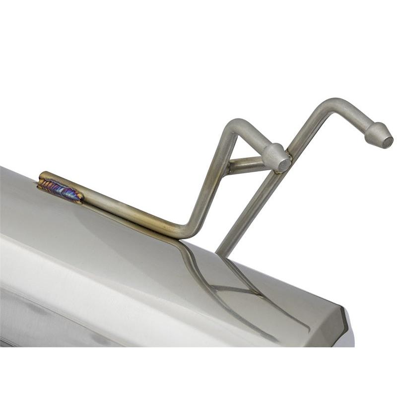 aFe POWER Takeda 16-17 Honda Civic I4-1.5L (t) 2.25-2.5in 304 SS CB Dual-Exit Exhaust Polish Tip-SR1 Performance