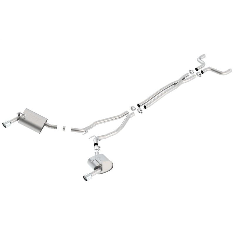 Borla 14-15 Camaro 3.6L V6 Single Split Rear Exit Touring Catback Exhaust-SR1 Performance