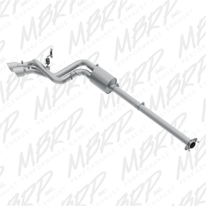 MBRP 09-14 Ford F150 Pre-Axle 4.5in OD Tips Dual Outlet 3in AL Cat Back-SR1 Performance