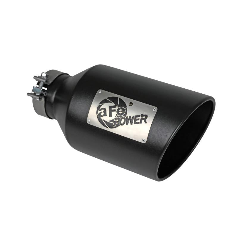 aFe Power MACH Force-Xp 409 Stainless Steel Clamp-on Exhaust Tip Black-SR1 Performance